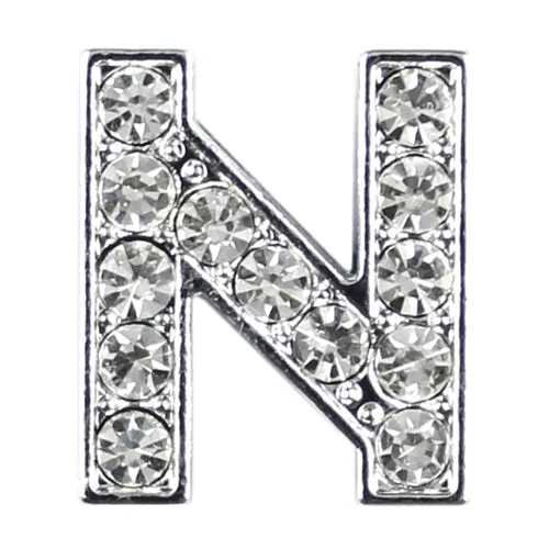 10 mm Slide Letters A-Z (10/pk) - Clear