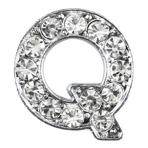10 mm Slide Letters A-Z (10/pk) - Clear