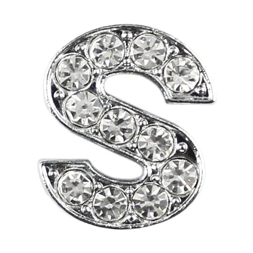 10 mm Slide Letters A-Z (10/pk) - Clear