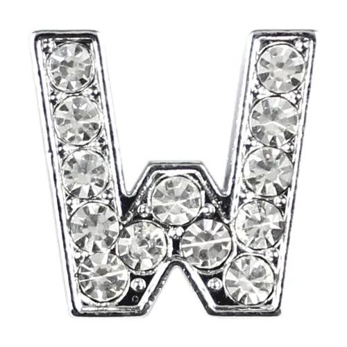 10 mm Slide Letters A-Z (10/pk) - Clear
