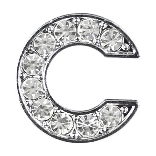 10 mm Slide Letters A-Z (10/pk) - Clear