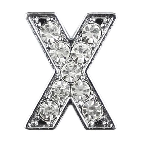 10 mm Slide Letters A-Z (10/pk) - Clear