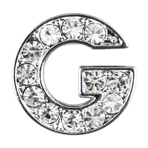10 mm Slide Letters A-Z (10/pk) - Clear