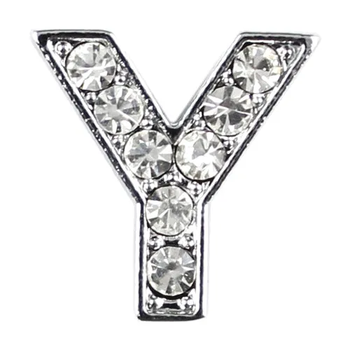 10 mm Slide Letters A-Z (10/pk) - Clear