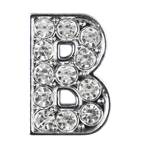 10 mm Slide Letters A-Z (10/pk) - Clear