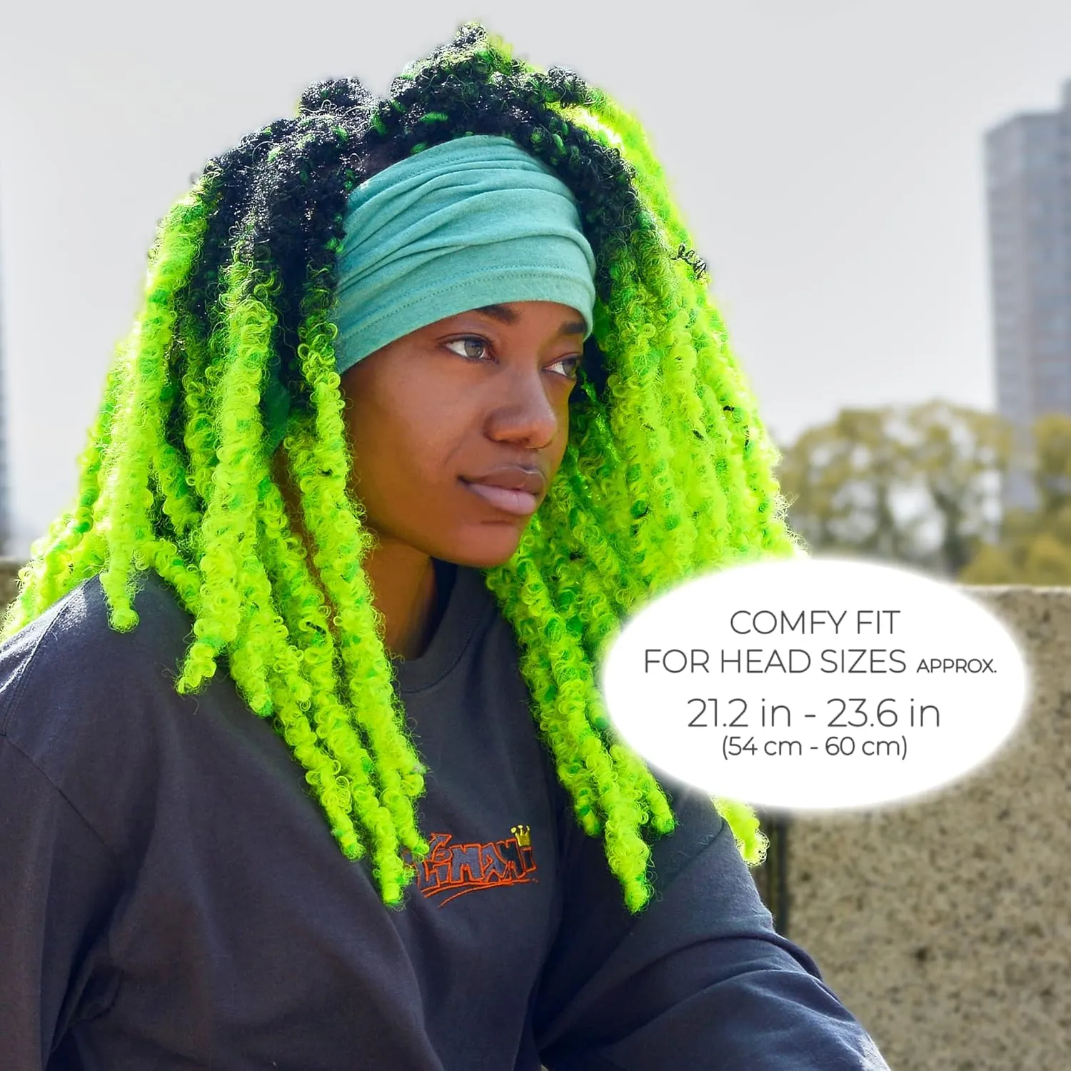 100% Organic Cotton Neck Gaiter - All Season Mens Womens Wide 2 in 1 Headband Loop Infinity Scarf