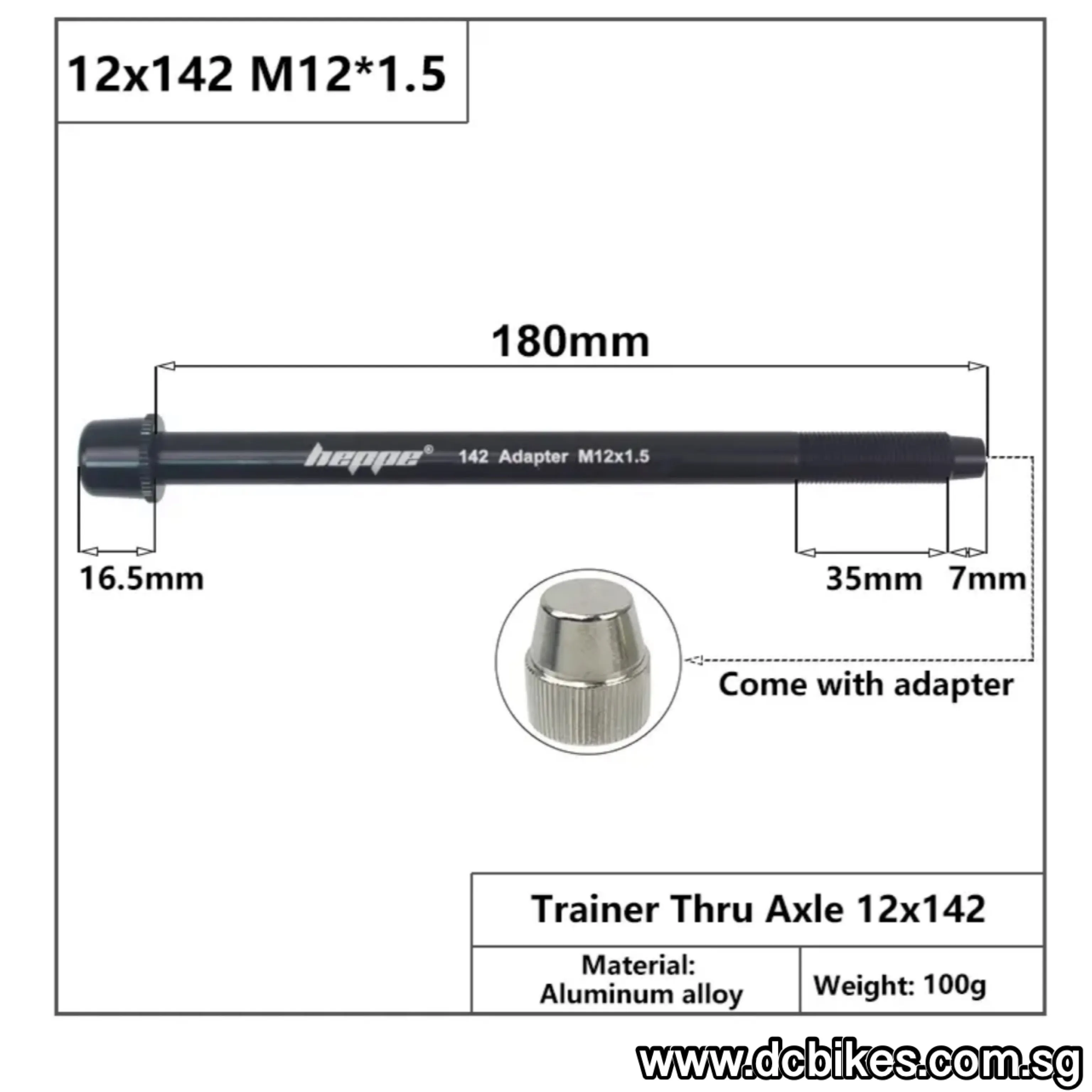 142mm | 148mm X 12mm Boost Thru Axle For Bicycle Trainer