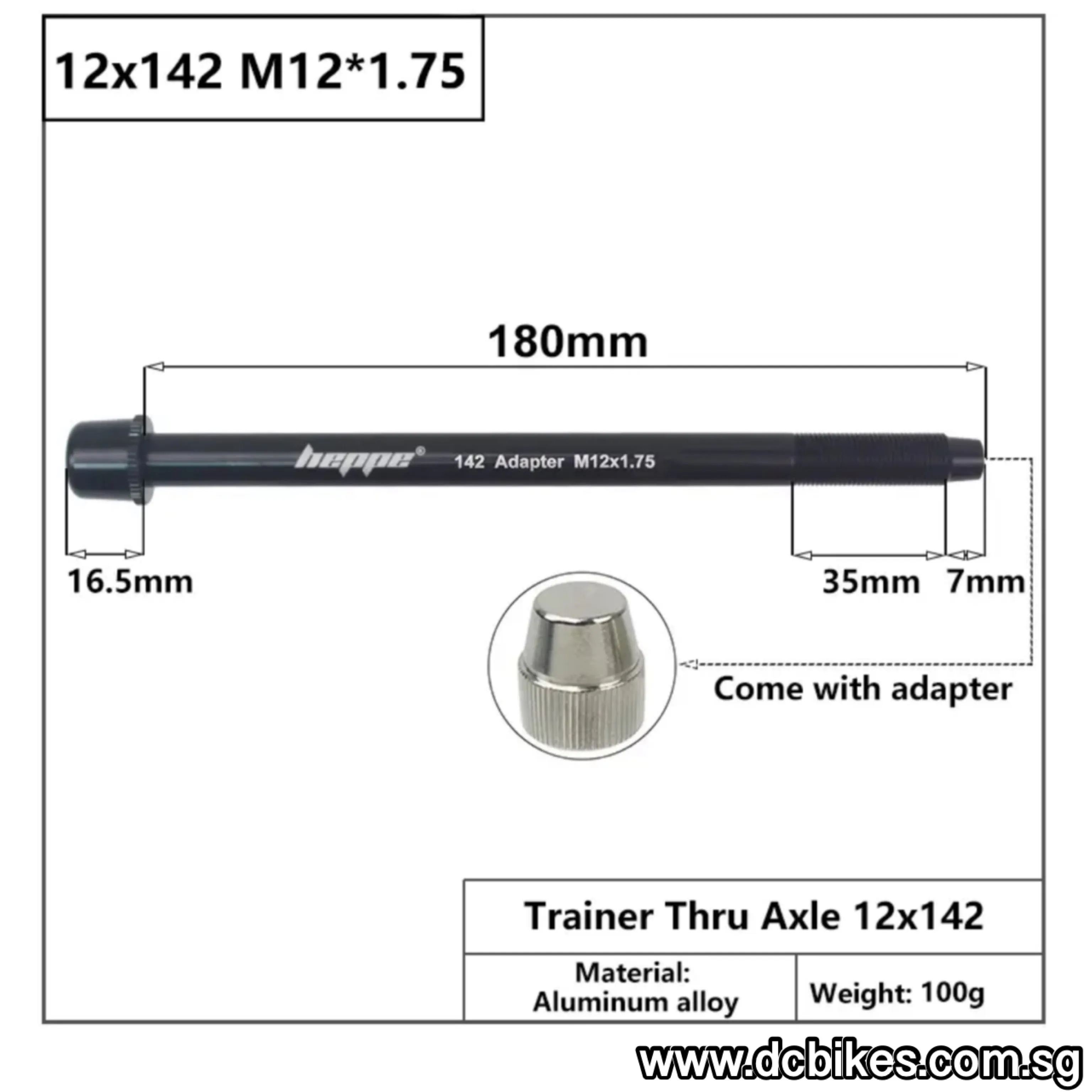 142mm | 148mm X 12mm Boost Thru Axle For Bicycle Trainer