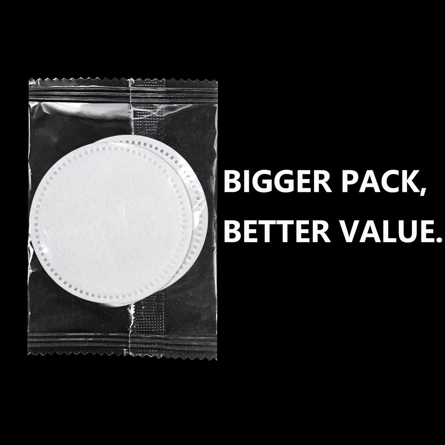 (2Pcs Pad/Set) Kheoxusa Individually Wrapped Cotton,Individually Wrapped Cotton Pads,Individually Wrapped Cotton Rounds,Cotton Pads for Face Individual Wrap Hotel Personal Care Kit (2.3", 500, Count)