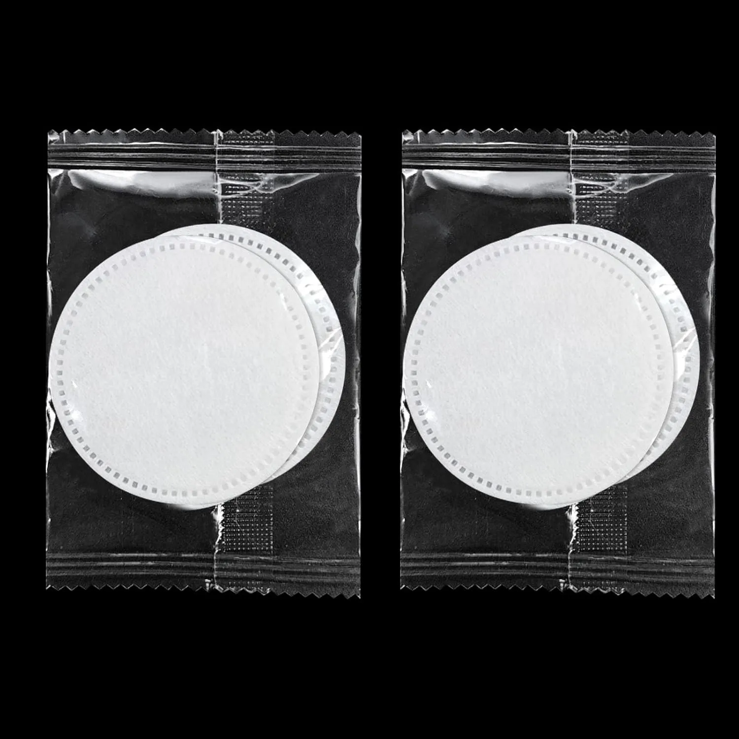 (2Pcs Pad/Set) Kheoxusa Individually Wrapped Cotton,Individually Wrapped Cotton Pads,Individually Wrapped Cotton Rounds,Cotton Pads for Face Individual Wrap Hotel Personal Care Kit (2.3", 500, Count)