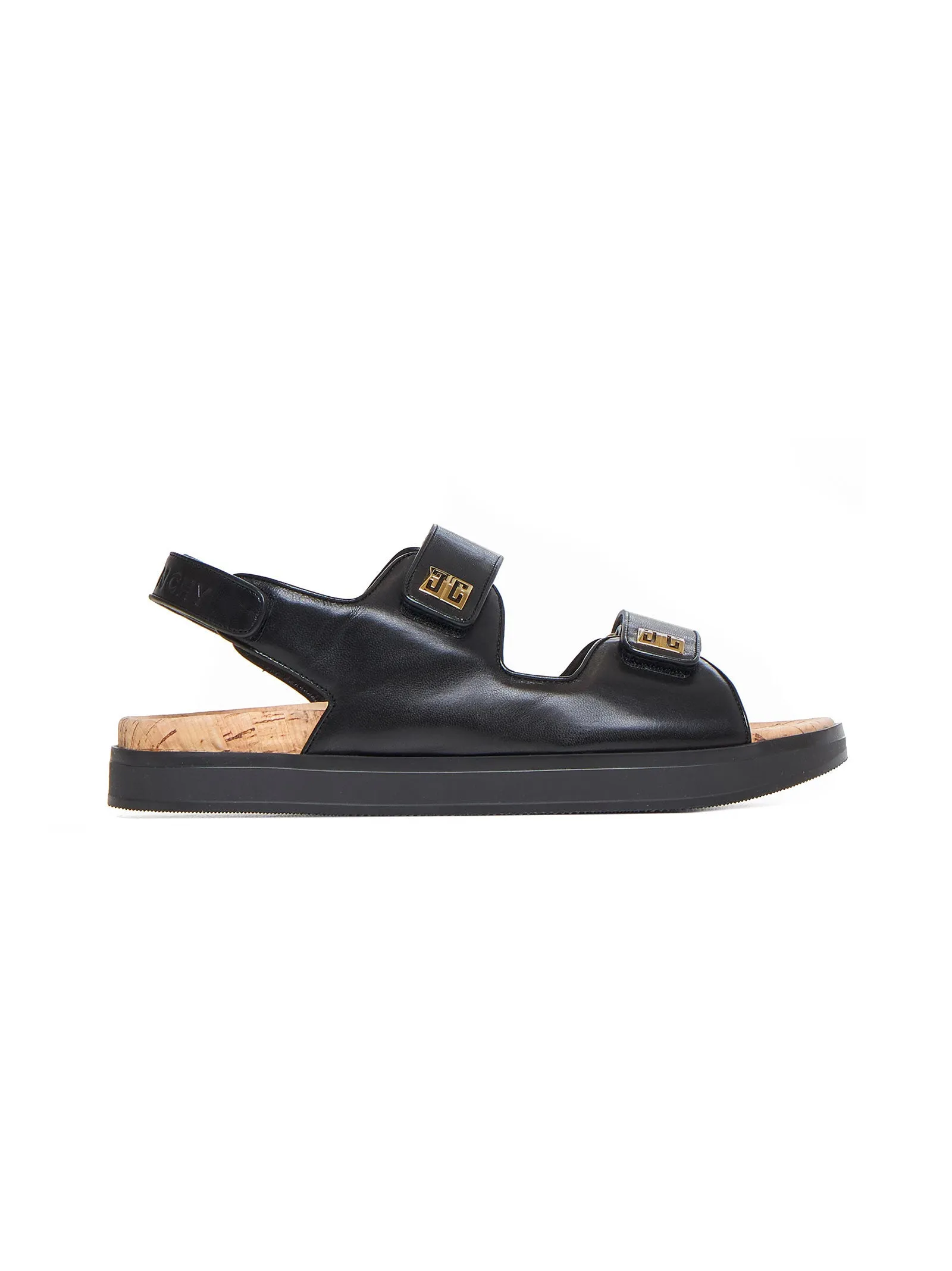 4G leather flat sandals