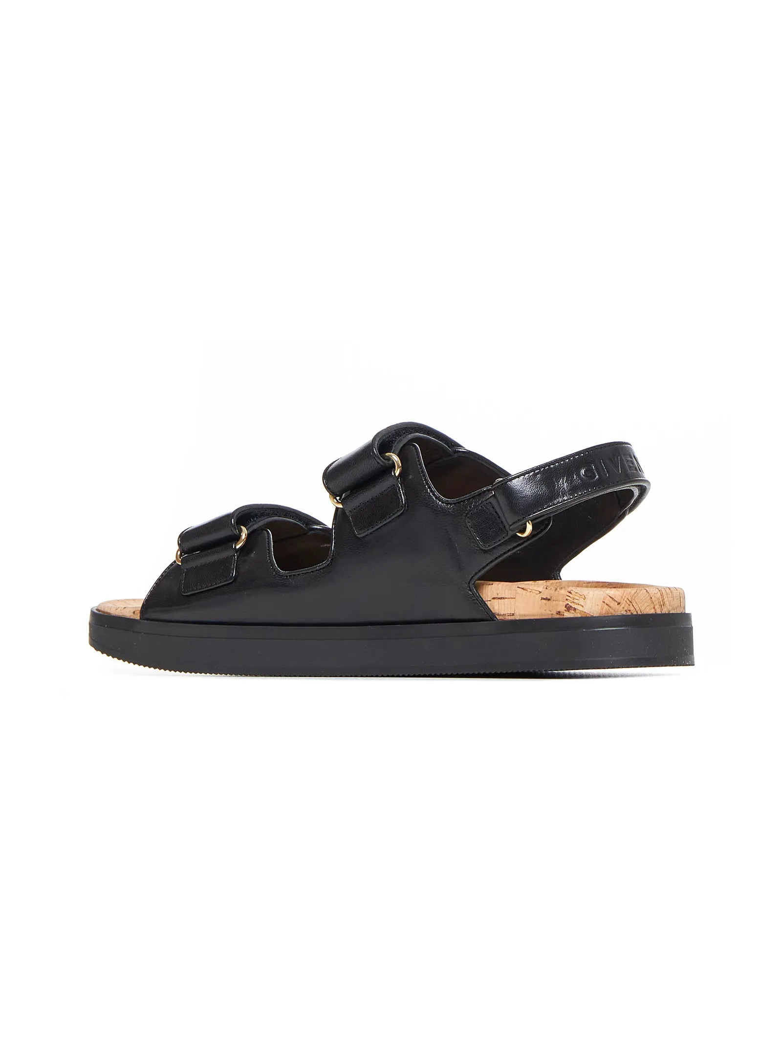 4G leather flat sandals