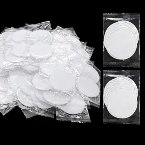 (5Pcs Pad/Set) Kheoxusa Individually Wrapped Cotton,Individually Wrapped Cotton Pads,Individually Wrapped Cotton Rounds,Cotton Pads for Face Individual Wrap Hotel Personal Care Kit (2.3", 100, Count)
