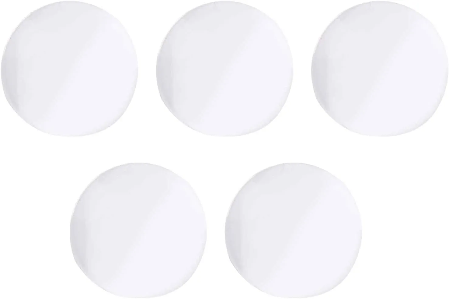 5Pcs Sapphire Watch Glass, Transparent Single Round Flat Mirror Replacement Glass 20 22mm, High Clarity and Glossy, Scratch, Heat Material, Higher