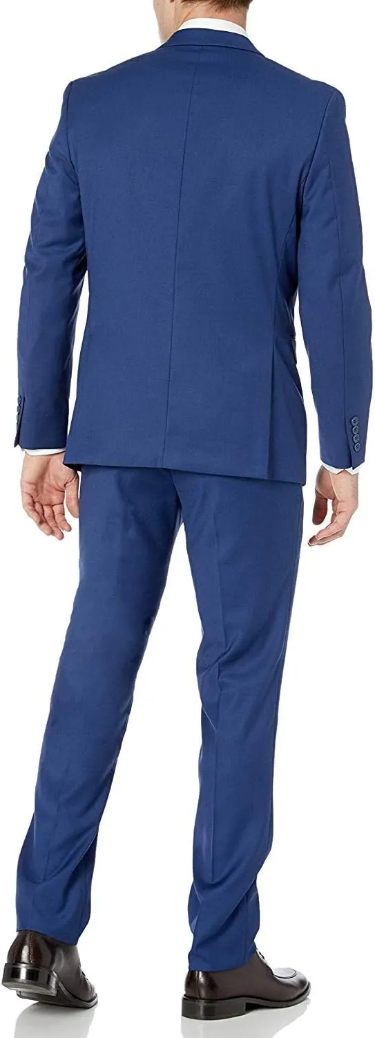 Adam Baker Men's Classic Fit 3-Piece (Jacket, Vets, Trousers) Vested Suit Set - Many Sizes & Colors Available
