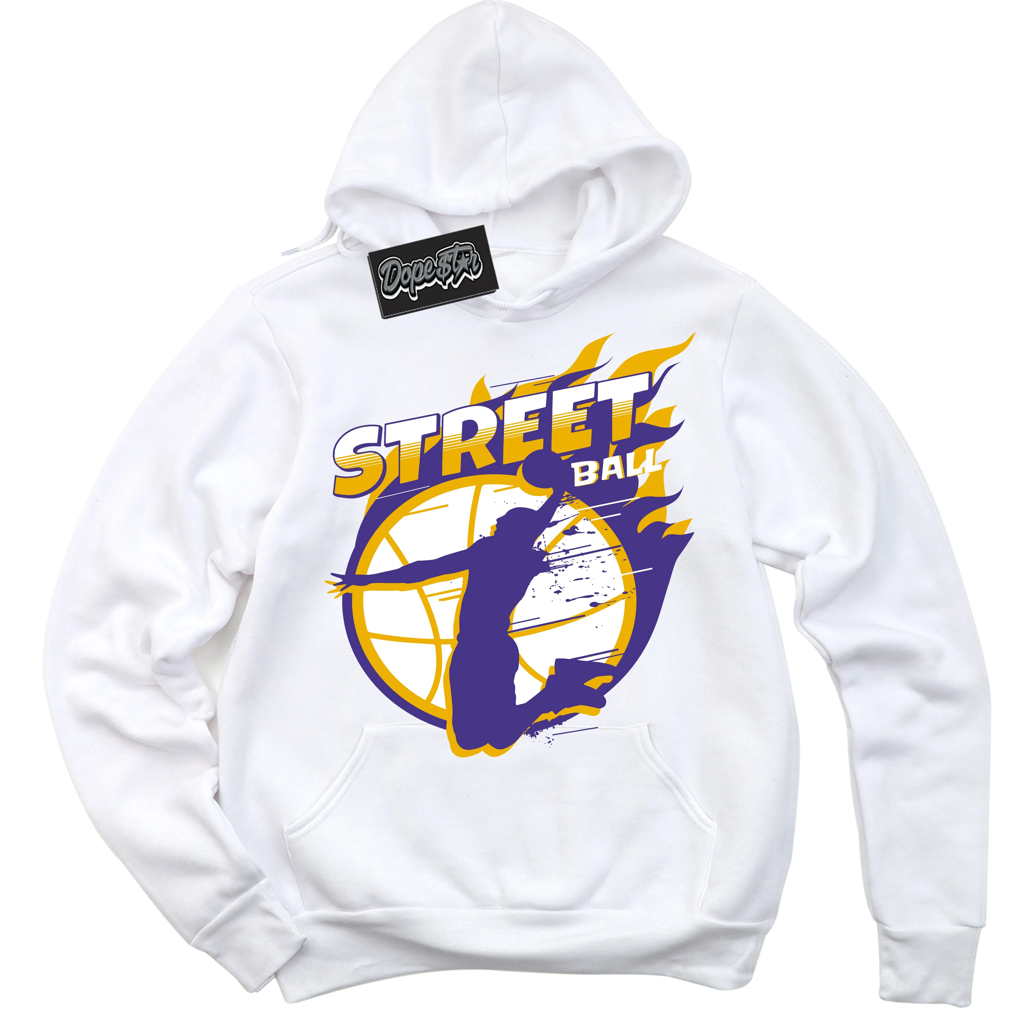 Air Force 1 QS Kobe Lakers Home Sneaker Hoodie Street Ball Graphic