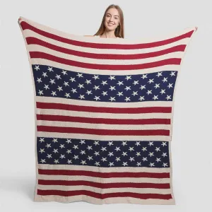 American Flag Soft Throw Blanket