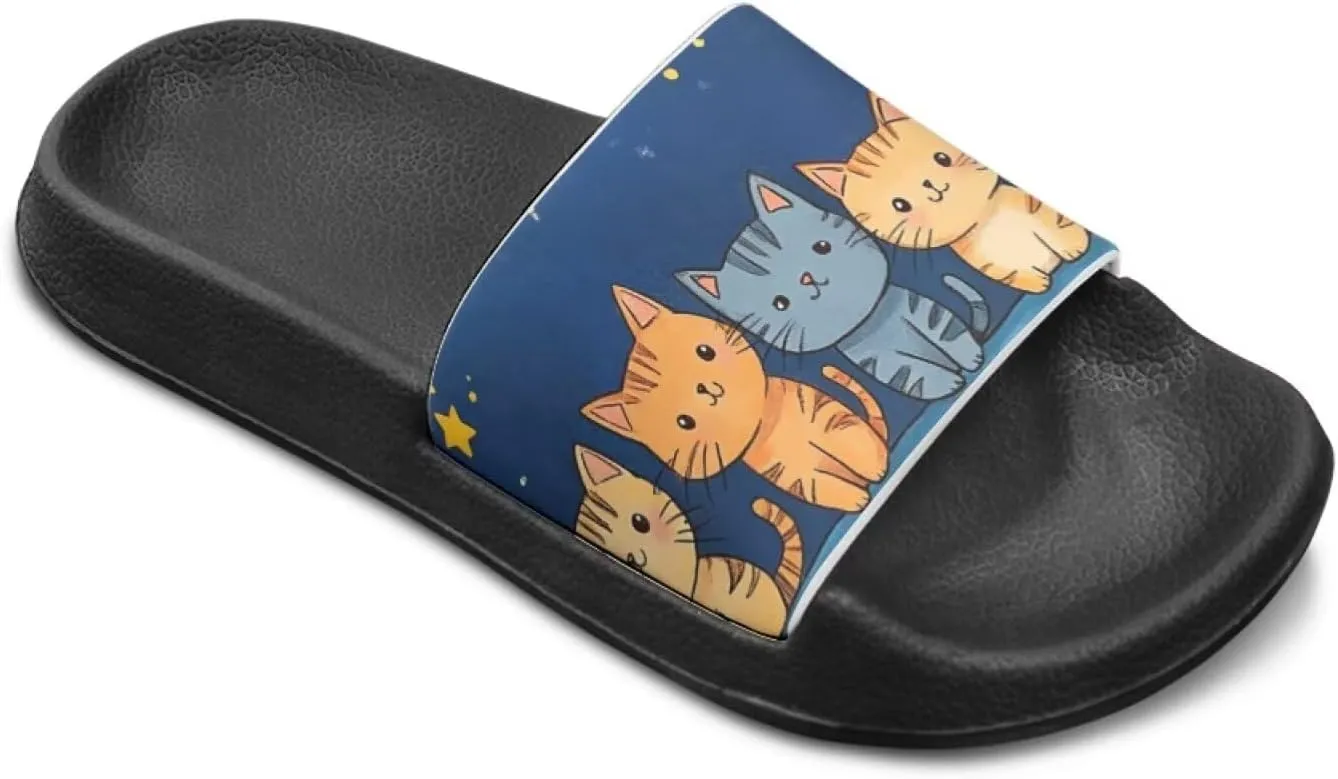 Animal Pattern Kids Sandals for Boys Girls House Slides Children's Cozy Pillow Slippers Non-Slip for Beach Days