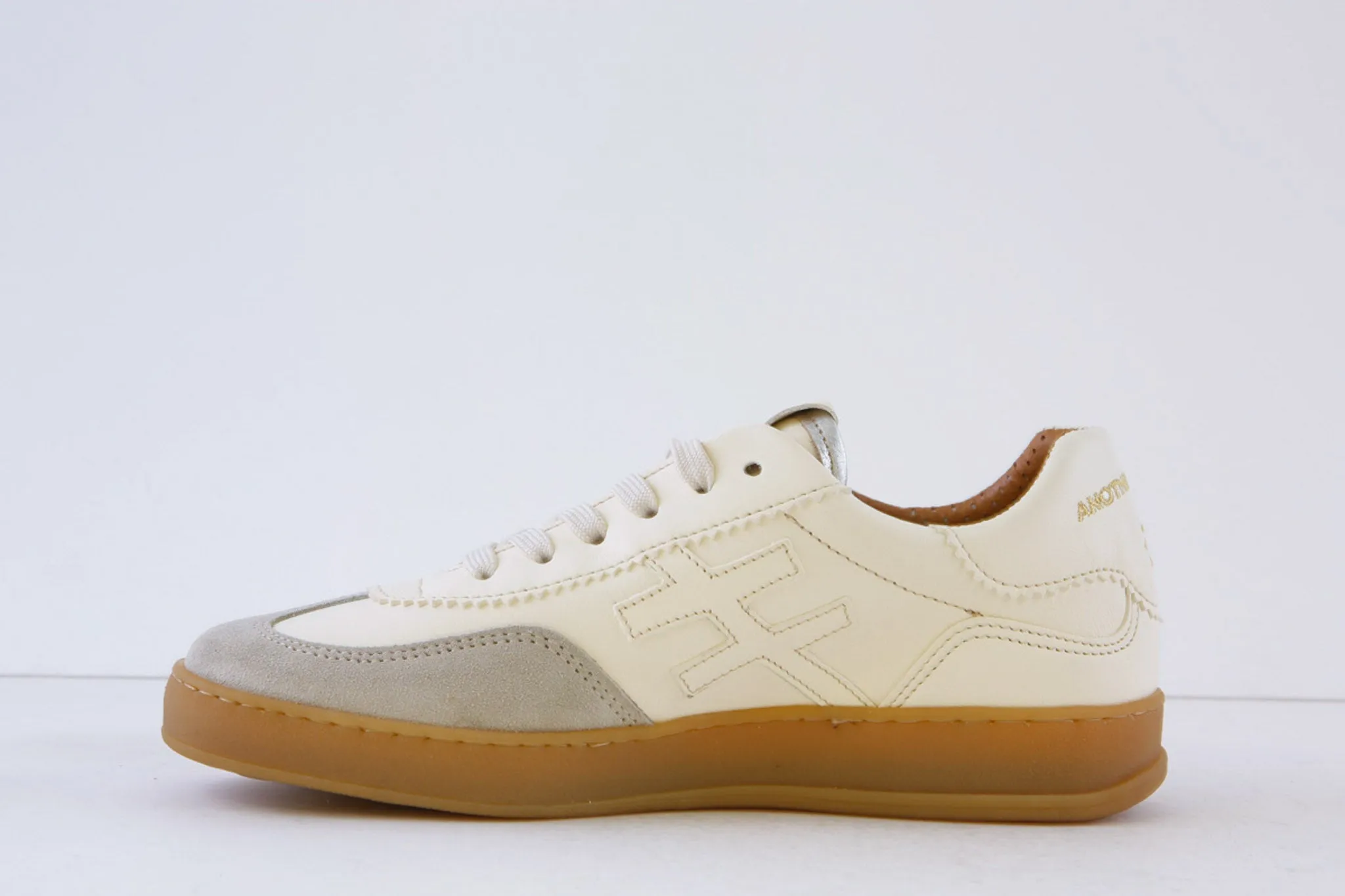 ANOTHER TREND - A032.64.53 LACED FASHION SHOE - CREAM COMBI