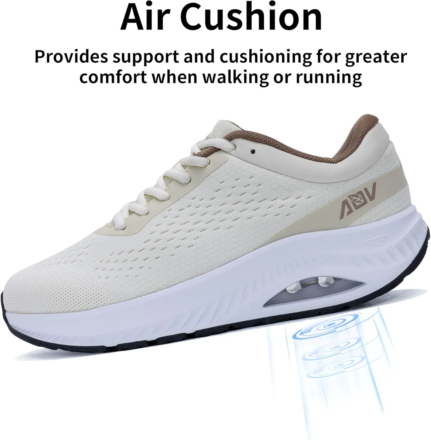 AOV Wide Toe Box Shoes Women Arch Support Walking Shoes Plantar Fasciitis Orthotic Tennis Sneakers