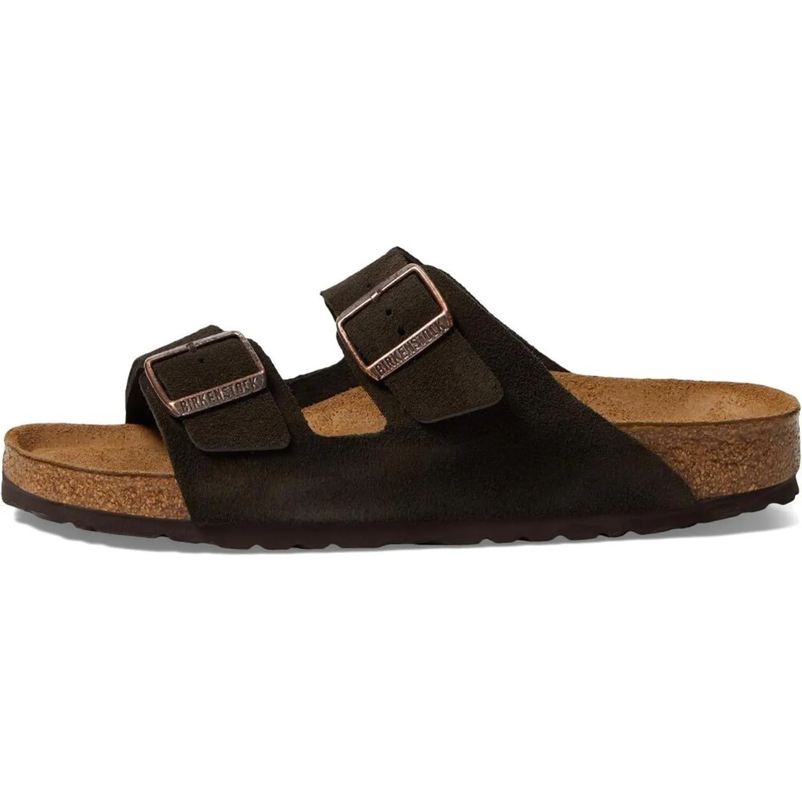 Arizona Soft Footbed Mocha Suede Slides