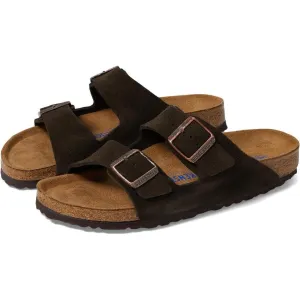 Arizona Soft Footbed Mocha Suede Slides