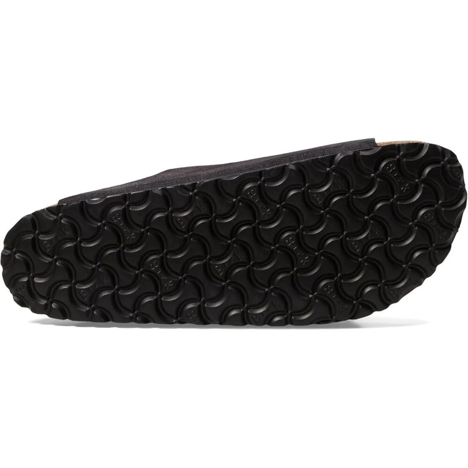 Arizona Soft Footbed Velvet Grey Suede Slide Sandals