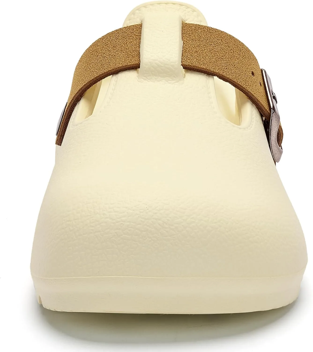 Axcone Womens Clogs Soft Footbed Mules Non-Slip Garden Work Shoes Double Buckle Adjustable EVA Flat Sandals