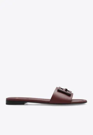 Baguette Leather Flat Sandals