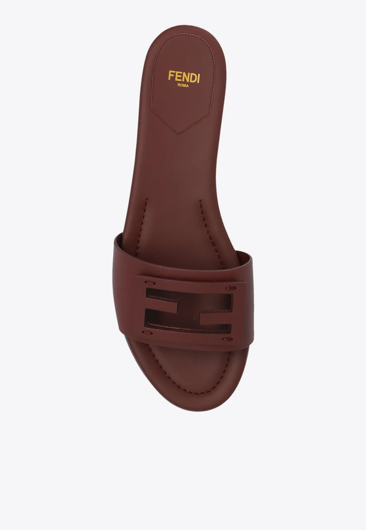 Baguette Leather Flat Sandals