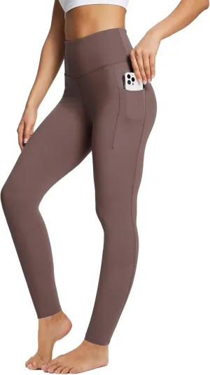 baleaf Women's Leggings with Pockets Tummy Control Workout High Waisted Athletic Running 7/8 Ultra Soft Gym Yoga Ankle Pants