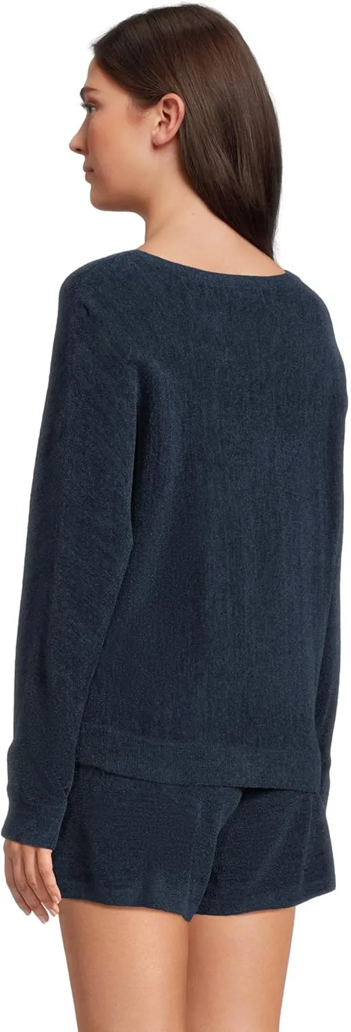 Barefoot Dreams Women's CozyChic Ultra Lite Boatneck Pullover & Short Set