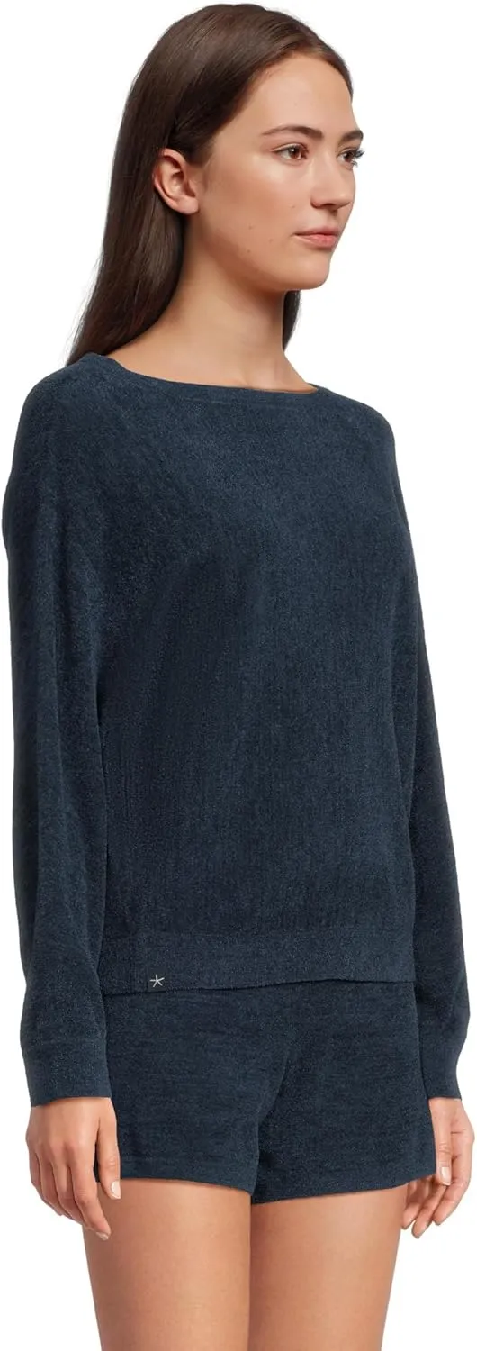 Barefoot Dreams Women's CozyChic Ultra Lite Boatneck Pullover & Short Set