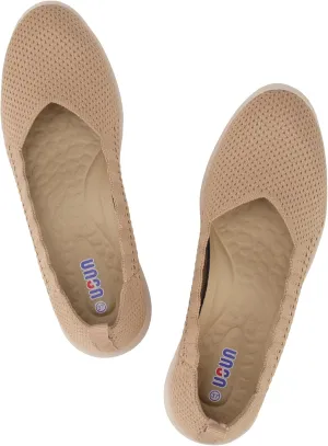Bealin Womens Flats Round Toe Ballet Shoes Slip on Walking Shoes Comfort Dress Knit Low Wedge
