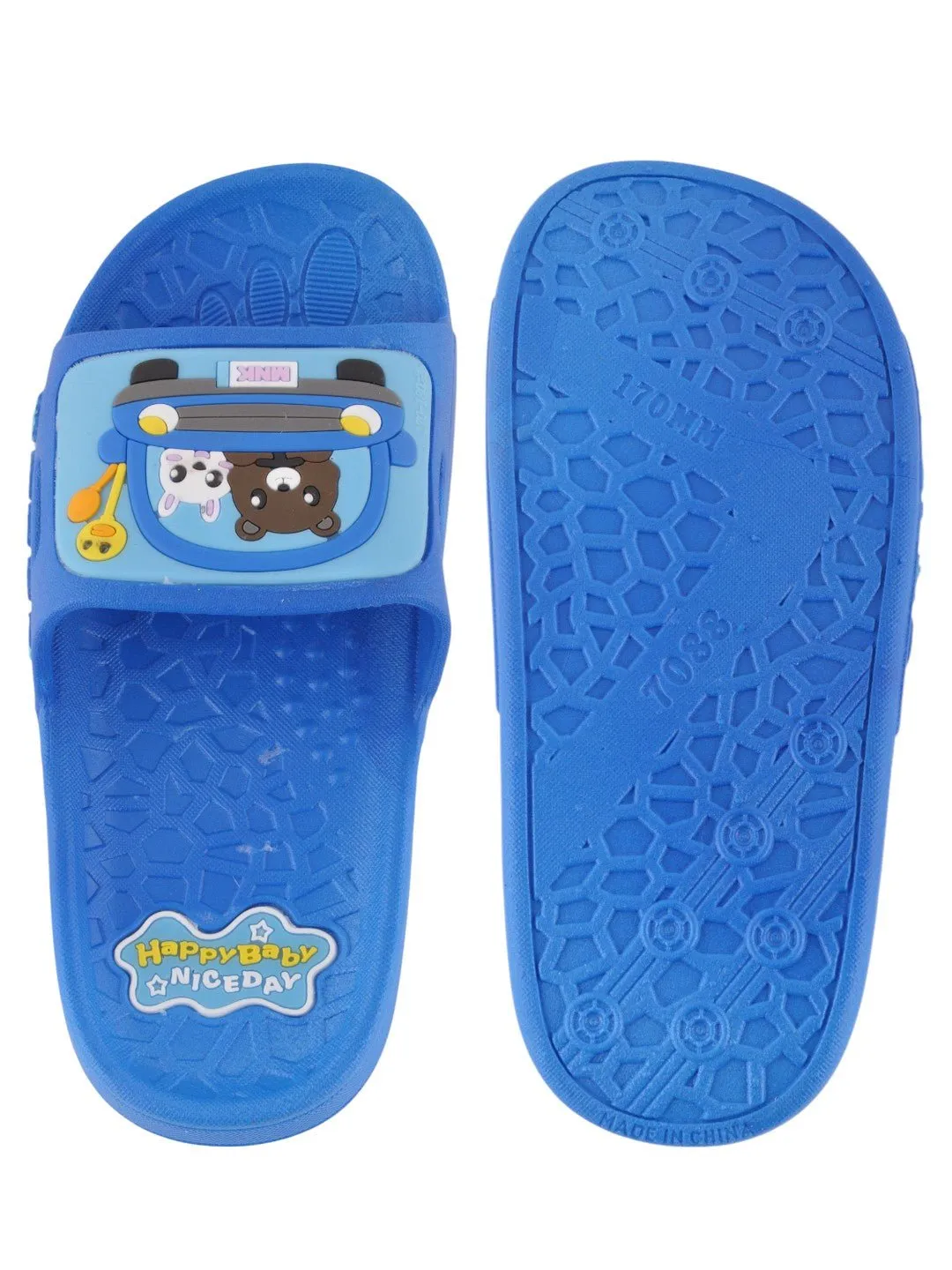 Bear and Bunny Car Design Slides for Boys - Blue