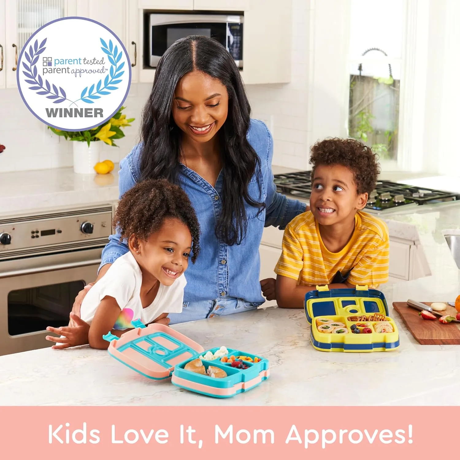 Bentgo Kids Prints Leak-Proof, 5-Compartment Bento-Style Kids Lunch Box - Ideal Portion Sizes for Ages 3-7, Durable, Drop-Proof, Dishwasher Safe, & Made with BPA-Free Materials (Llamas)