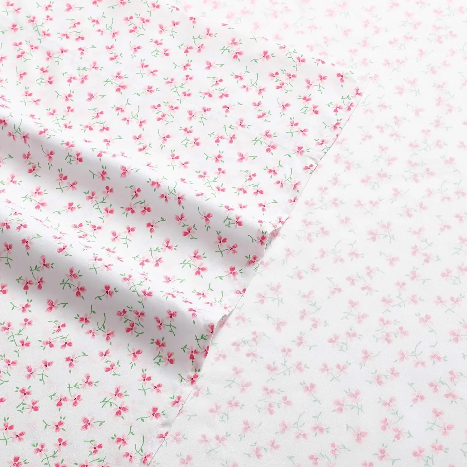 Betsey Johnson - Queen Bed Sheets, Super Soft & Lightweight Bedding with Matching Pillowcases, Fade & Wrinkle Resistant (Ballet Floral Pink, Queen)
