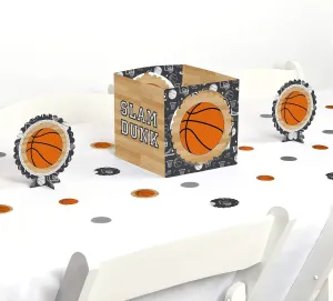Big Dot of Happiness Nothin' but Net - Basketball - Baby Shower or Birthday Party Centerpiece and Table Decoration Kit