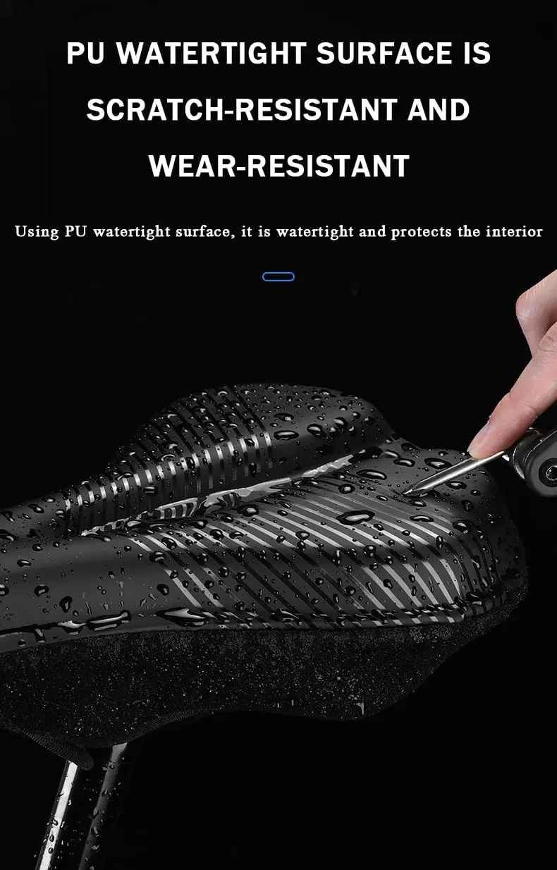 Bike Seat Cushion for Merida Scultura Endurance 6000 Scultura Endurance 7000-E, Memory Foam & Gel Padded Cover Bicycle Seat for Men Women Shock-Absorbing Comfort Bike Seat Pad,B