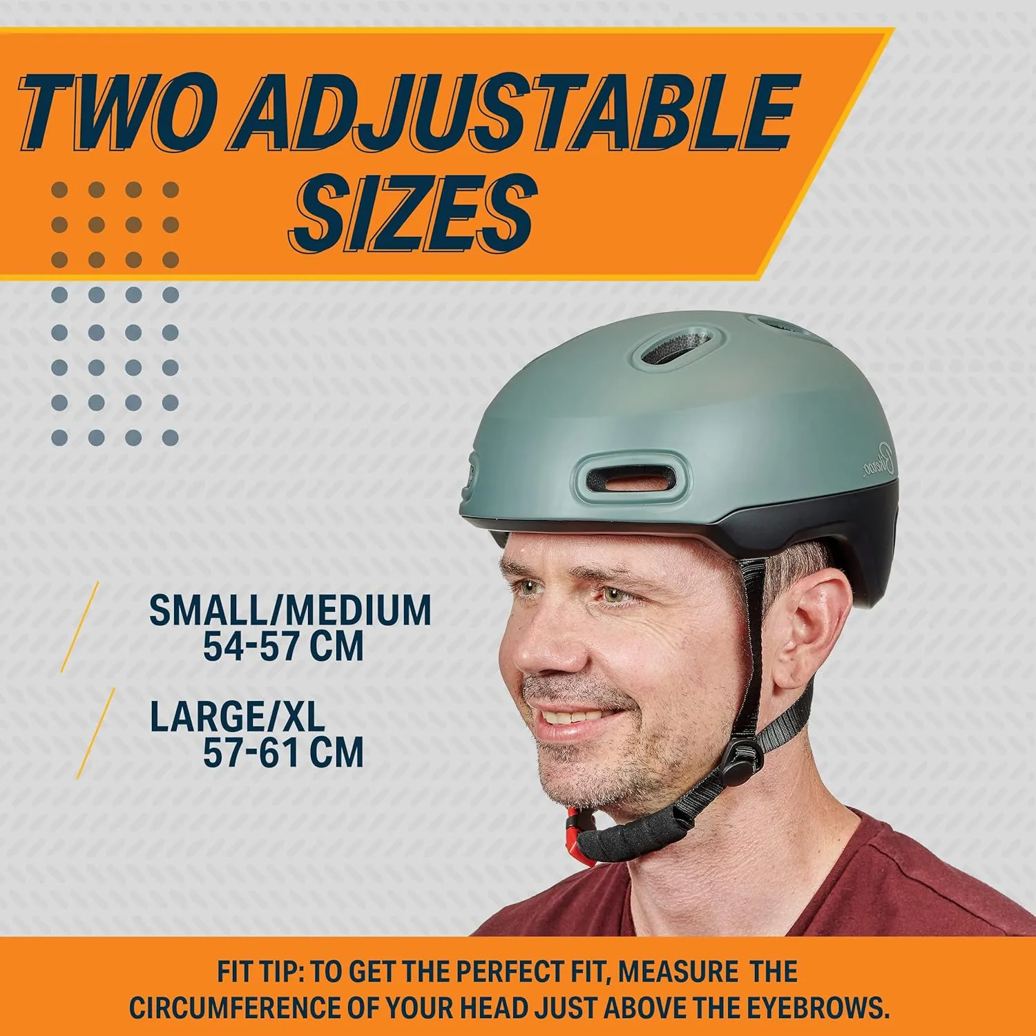 Bikeroo Adult Multi Sport Bike Helmet with Rear Safety Light, Adjustable Head Protection All Purpose Cycling Safety Gear for Men & Women
