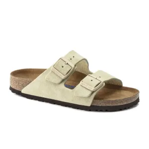 Birkenstock Arizona Soft Footbed Narrow Slide Sandal (Women) - Almond Suede