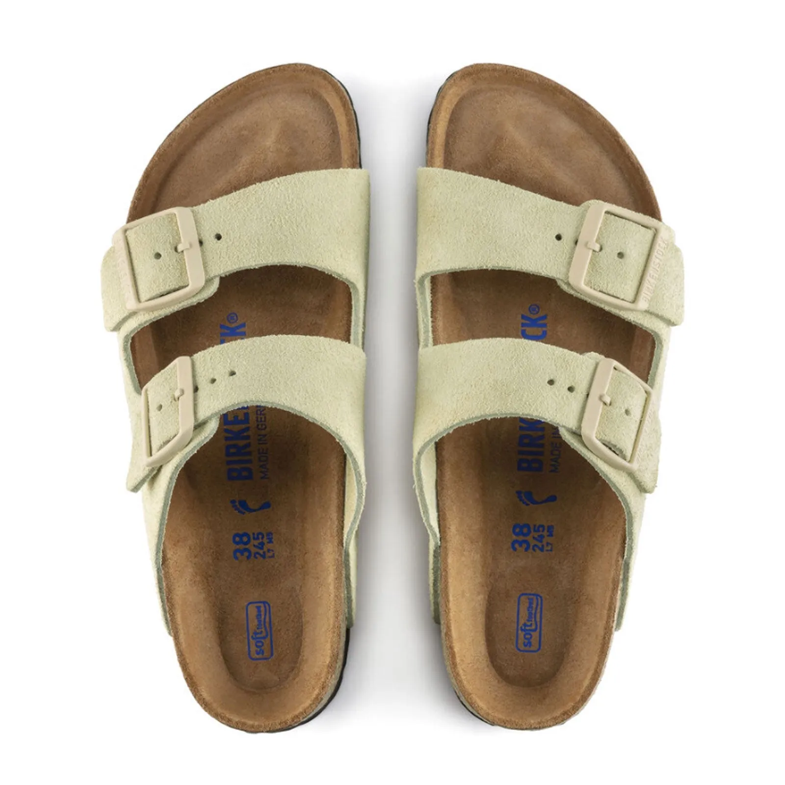 Birkenstock Arizona Soft Footbed Narrow Slide Sandal (Women) - Almond Suede