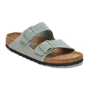 Birkenstock Arizona Soft Footbed Narrow Slide Sandal (Women) - Pure Sage Suede