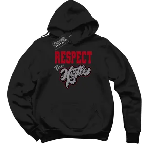 Black Metallic Reimagined 5s Sneaker Hoodie Respect The Hustle Graphic