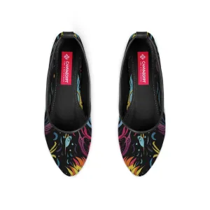 Black Round Toe Shoe Dazzling
