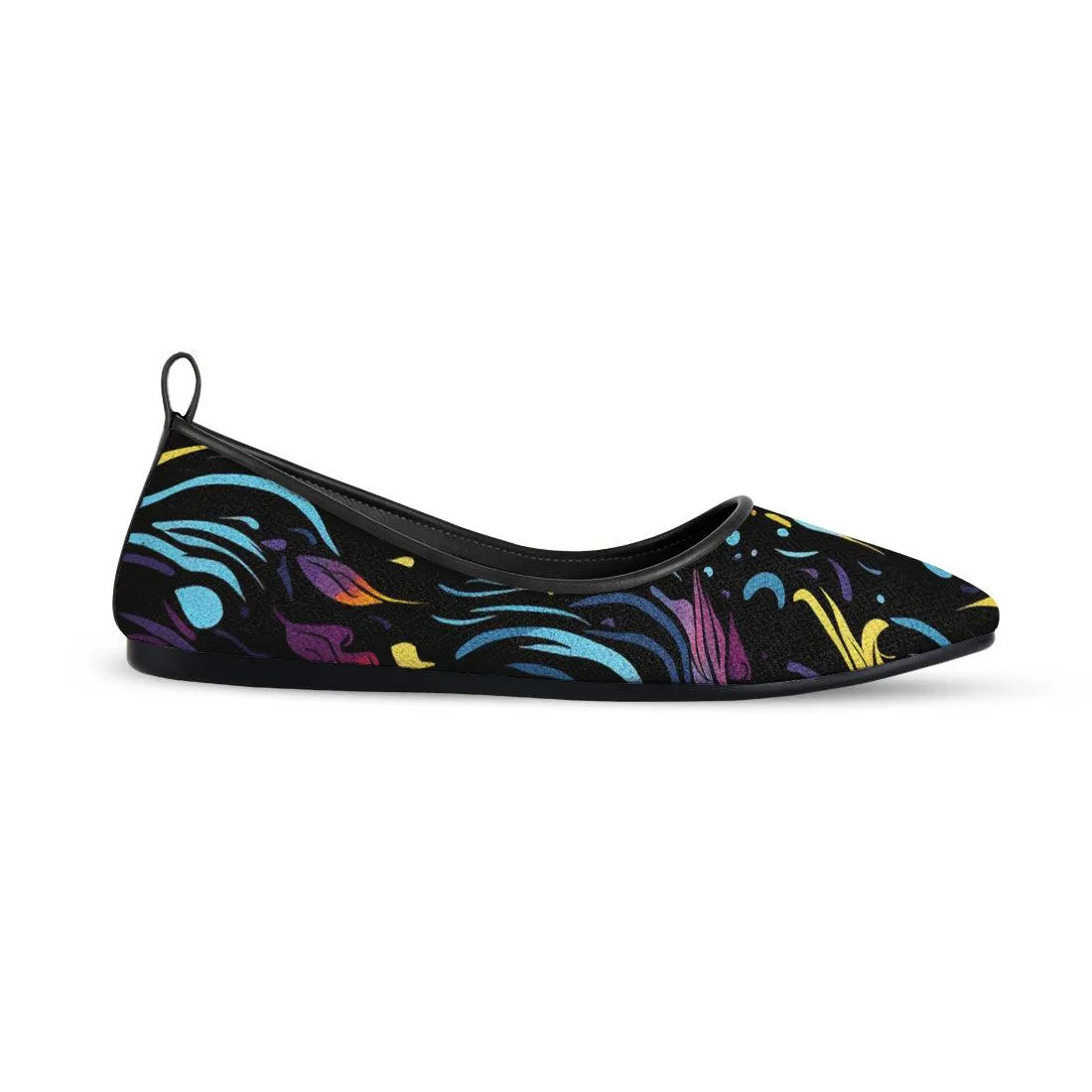Black Round Toe Shoe Dazzling