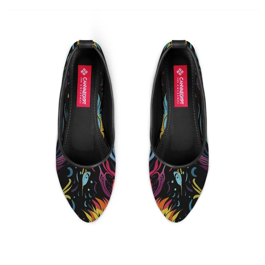 Black Round Toe Shoe Dazzling