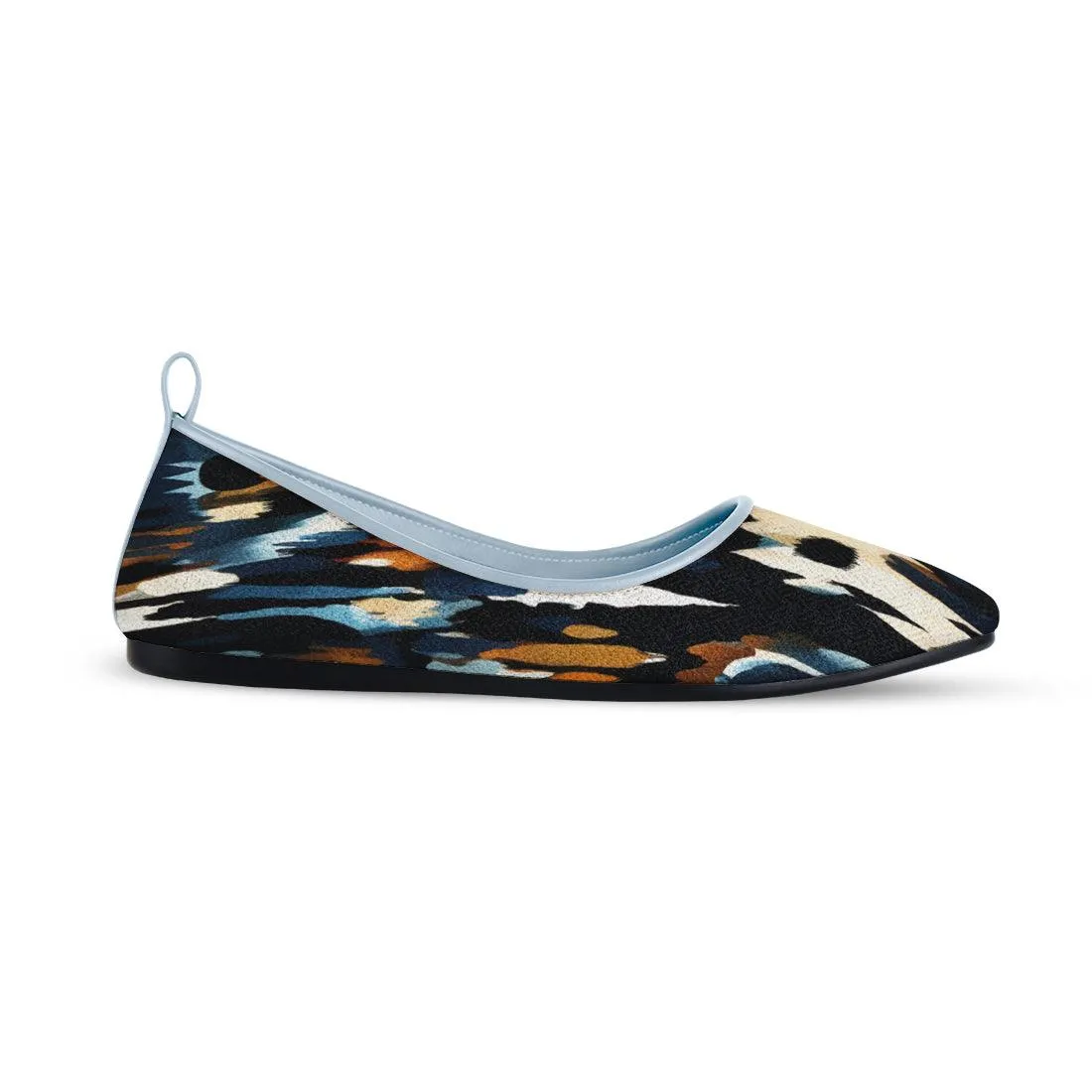 Blue Round Toe Shoe Hazy