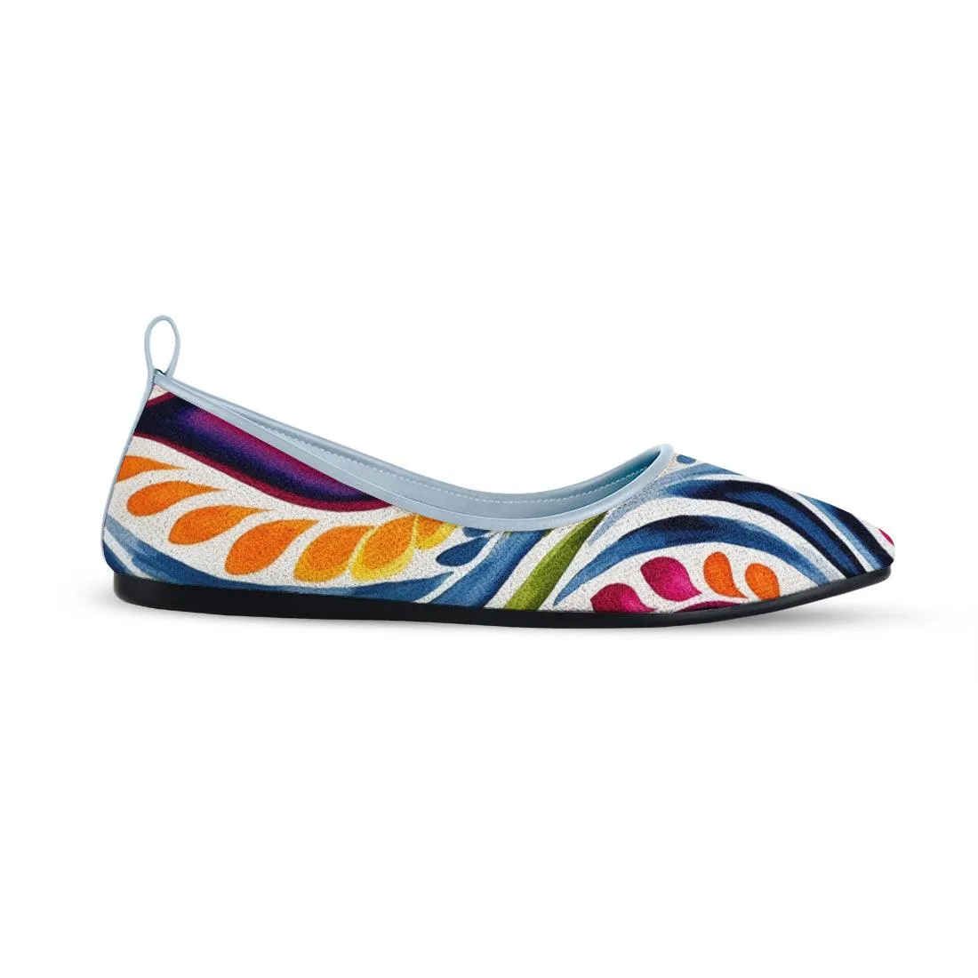 Blue Round Toe Shoe Stipples