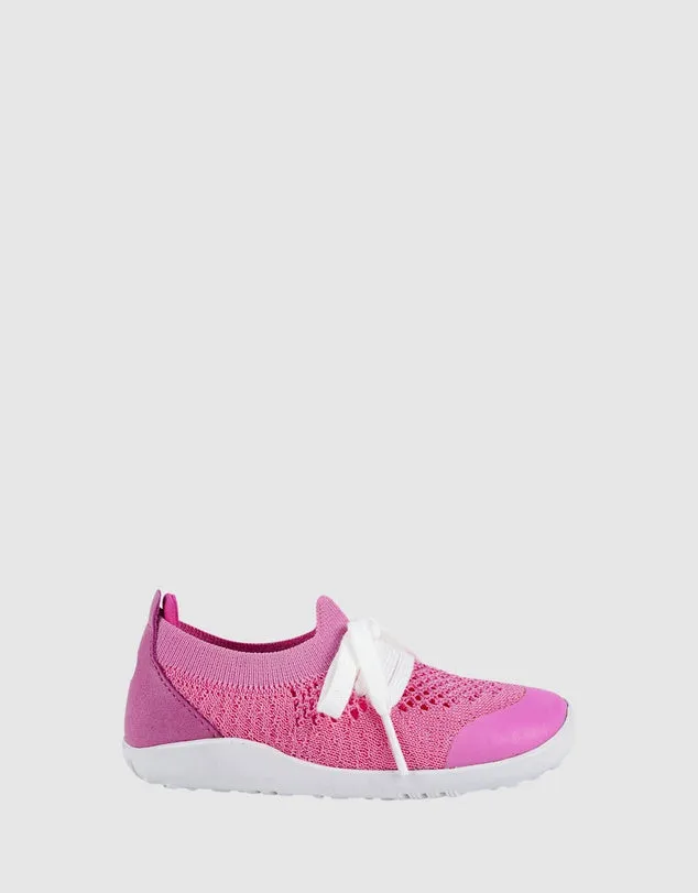 Bobux - Playknit - Pink   Raspberry